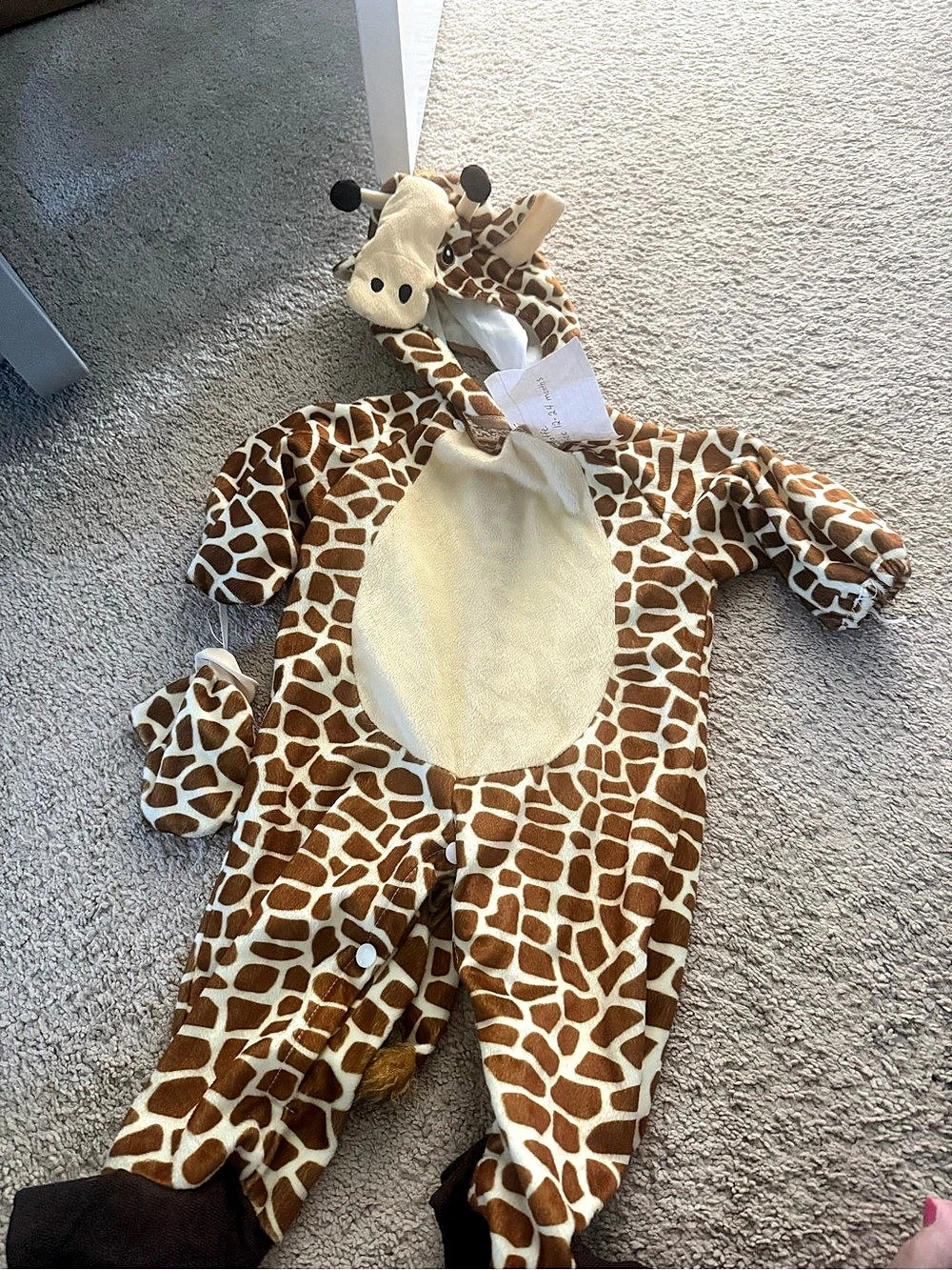 Giraffe Hooded One-Piece Costume